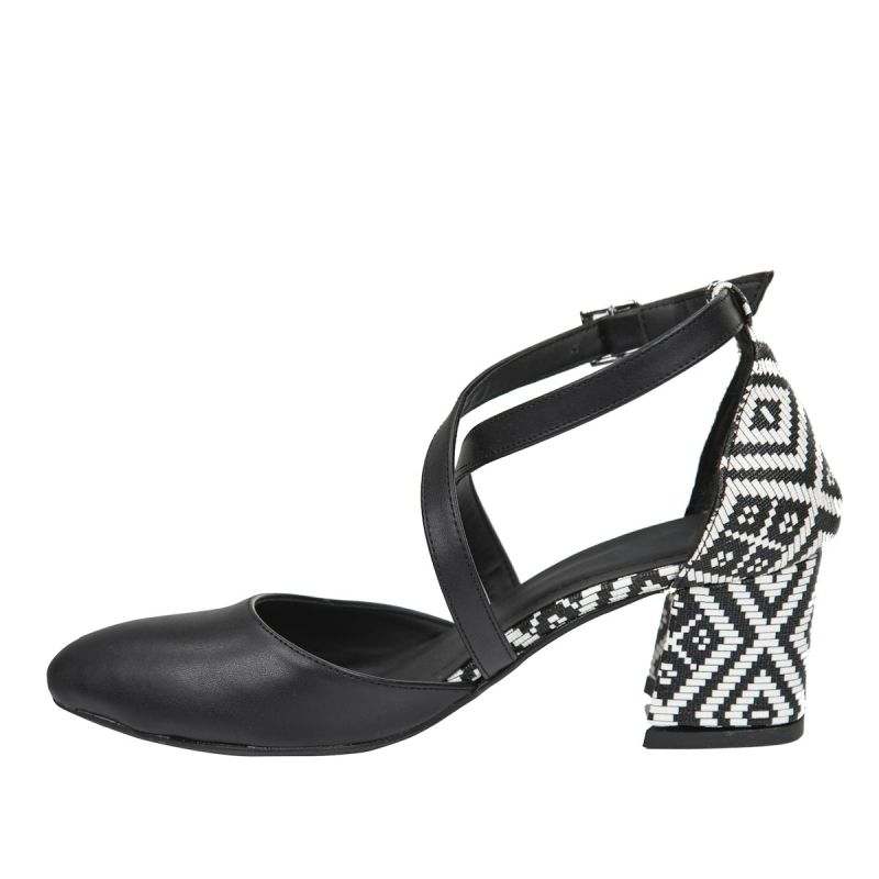 Black Block Heels